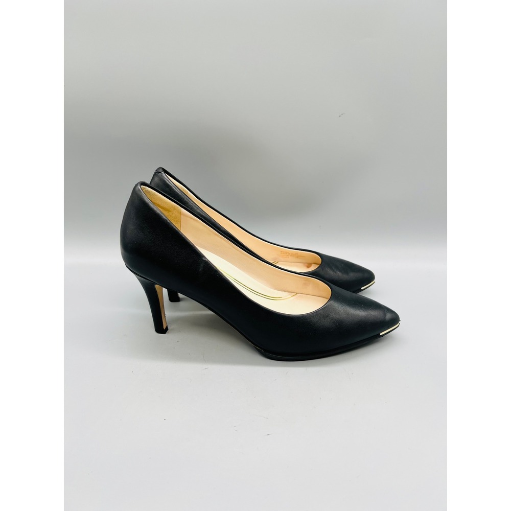Cole Haan Shoes Womens 7 Black Leather Grand Ambition Pointed Toe Stiletto Pumps